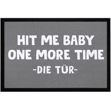 Fußmatte mit Spruch Hit me
