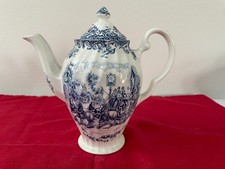 Johnson Brothers Blau Coaching Scenes Kaffee-Kanne klein, Tee-Service, England