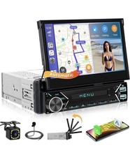 Inefala 1 DIN Autoradio CarPlay Android Auto 7" Touchscreen Bluetooth USB