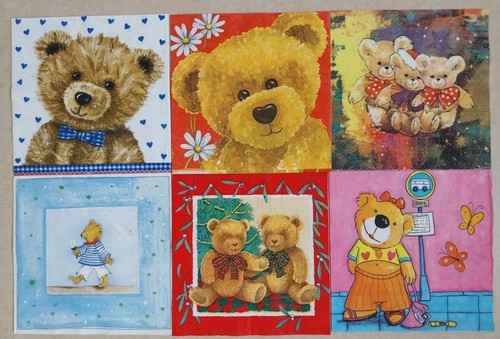 Servietten teddybär motiv - 6,