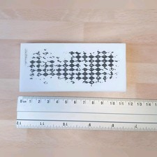 💗 La Blanche Stempel *Hintergrund, Gitter, Hahnentritt Muster ca. 11 x 5 cm