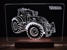 Valtra Allrad Traktor Schlepper Bulldog Maschine LED Schild NEU Geschenk