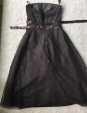 Kleid von Zero Gr 34 (xs) Braun Abiball Hochzeit Abendmode Cocktail Feier