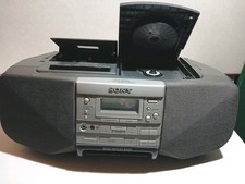 Retro Sony CFD-S37L CD Radio Cassette Recorder Batterie Betrieb Möglich