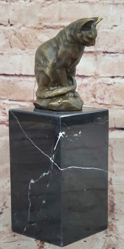 Bronze statue katze - bronze,