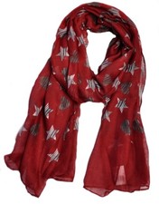 Lang Schal Halstuch Cotton Tuch Halstücher Damenschal Sterne Herz Viskose