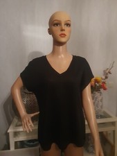 C&a Damenshirt Top T-shirt Gr S Schwarz Glitzer Neu