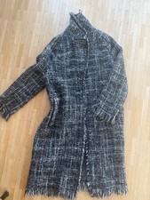 zara mantel m boucle fransen edel winter blogger