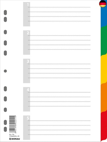 Donau register trennblätter - donau,