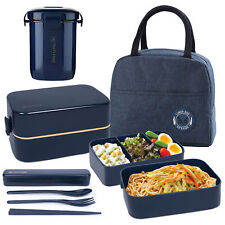 Lunchbox Erwachsene & Kinder Auslaufsicher Bento Box Brotdose mit Fächern