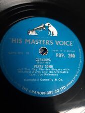 Perry Como Ray Charles - Glendora / More - HMV POP 240 78rpm Shellac