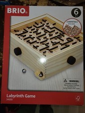 BRIO Holz Labyrinth Mit 2 Kugeln Tolles Geschicklichkeitsspiel 
