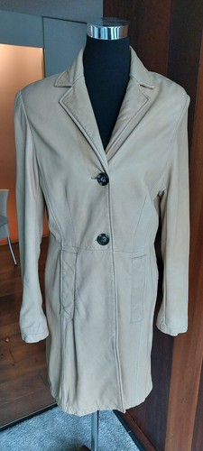 Marc polo ledermantel beige - marc,