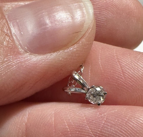 14k weißgold zarte kette - 14k,
