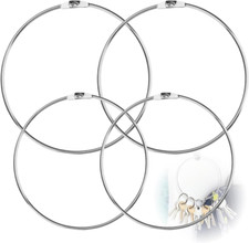 4 Stück Warenring Schlüsselring Mit Schnellverschluss Große Metallring Für Marki