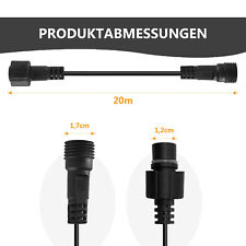 Meisterhome® 10m / 20m - Verlängerungskabel Weihnachtsbeleuchtung Lichterkette