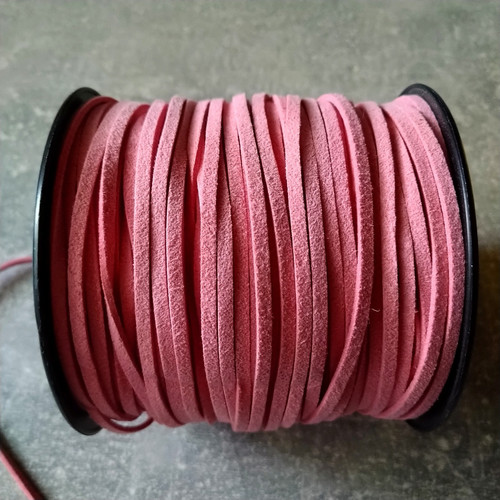 Alcantaraband hellpink 90m neu