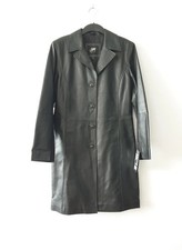 Gipsy Ledermantel schwarz