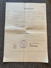 Sterbeurkunde Standesamt Lommatzsch 1945 Jugendlicher
