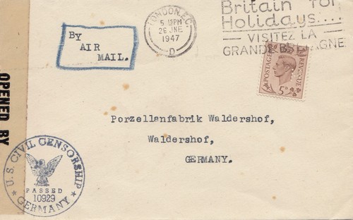 England 1947 london nach - 1947:,