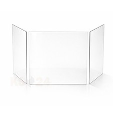 Kaminglasscheiben Set 3-teilig