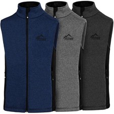 Herren Strick-Fleeceweste mit