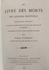 Pierret Paul Le Livre des Morts Des Alte Ägyptisch Ernest Leroux 1882 Eo -ap