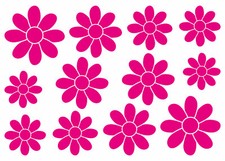 BLUMEN AUFKLEBER Deko Sticker