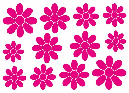 Blumen aufkleber deko sticker - blumen,