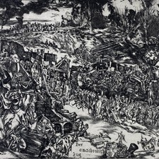 Radierung "Der anachronistische Zug" v. Heinz Zander (1939 Wolfen -2024 Leipzig)