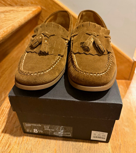Crew brown suede leather - j.crew,