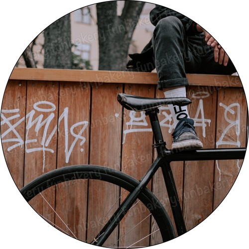 Fahrrad eßbar tortenaufleger - eßbar,