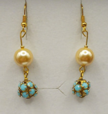 Perlen - Ohrhänger, Ohrringe, Ohrstecker, Legierung, Länge: 50 mm