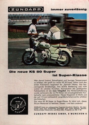 Zündapp werbeanzeige werbung - zündapp,