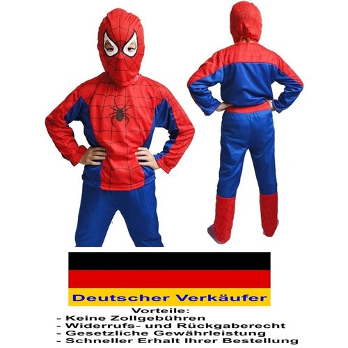 Kinder kostüm spiderman - kinder, rot