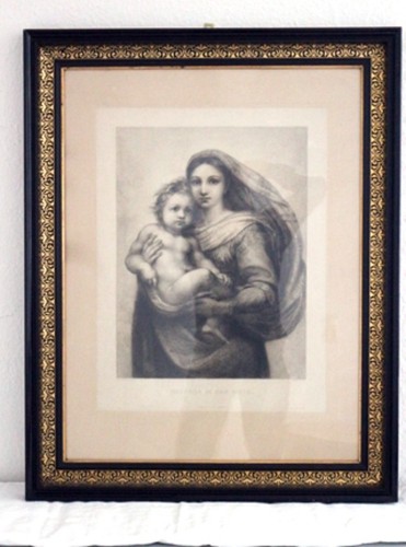 Orig kupferstich madonna di - madonna,