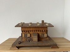 Vintage Schmuckbox Berghütte Holz 1940er/50er  Jahre Holzbox Weihnachten