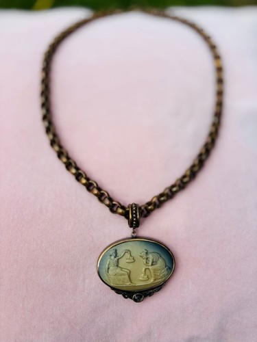 Vintage kamee kette extasia - vintage,