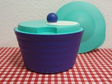 Tupperware  * Salatschleuder * Karusell * 4,3 Liter * blau * mit Deckel  Camping