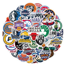60  Stück  NBA Basketball Team Logo  Aufkleber Sticker Set Stickerbomb