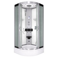 AcquaVapore Dampfdusche Dusche Duschkabine D58-50M2 Duschtempel Sauna 90x90 cm