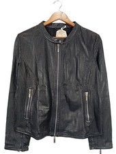 GIMO’S Kunstlederjacke Damen Jacke Gr. DE 38 schwarz Casual-Look