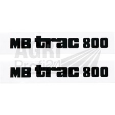 Aufklebersatz Motorhaube Unimog MB Trac 800 Mittelschalter Trac 65/70 700 900