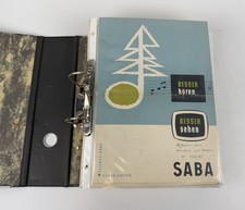 Ordner Unterlagen Saba Röhrenradio - Schaltpläne Dokumentation 60er Jahre
