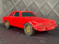 BRUDER Führt 70er Mercedes 350 SLC W107 rot Plastik ca. 16 cm Western Germany