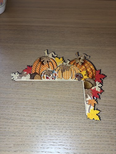 Kürbis herbstliches holz - kürbis,