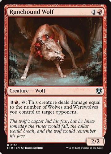 Runebound wolf mtg m - runebound, nm-m