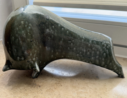 Stier keramikfigur skulptur - skulptur,