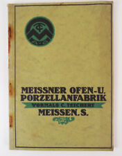 Alter Katalog Meissener Ofen und Porzellan Fabrik Teichert Meissen 1930 er 