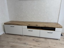 TV-Lowboard / Fernsehschrank - 3-teilig mit LED Beleuchtung